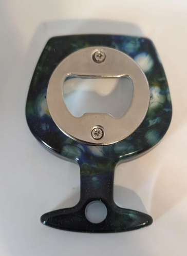 Wine Glass Epoxy Bottle Opener